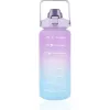 Extralink Motivational Bottle, ūdens pudele, 2000 ml, violeti-zila, BUT-992