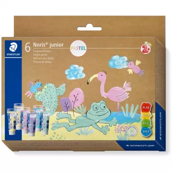 Pastelkrāsu komplekts Staedtler 8816P C6 — 6 gabalu pastelkrāsas Zilā, Piparmētru, Oranžā, Rozā, Violetā, Dzeltenā
