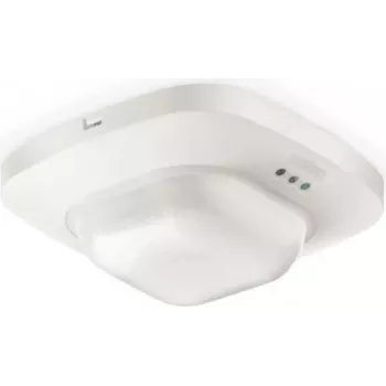 Klātbūtnes detektors Steinel PCPROIRQUATTROHD 4800 — pasīvais infrasarkanais sensors, 4800 pārslēgšanas zonas, izmēri 120×120×76 mm