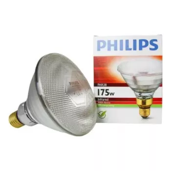 Infrasarkanā lampa Philips PAR38 IR 175W E27 230V – PAR38 siltuma lampa, 175 W, E27 ligzda, 230 V