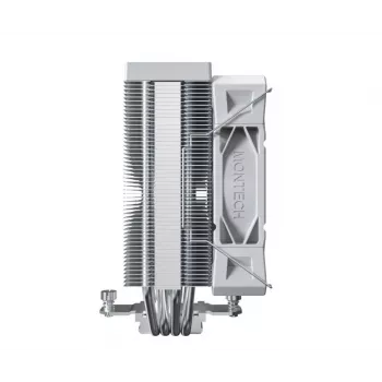 CPU gaisa dzesētājs Montech NX400, 120 mm ventilatori, Balts, izmēri 156×74×120 mm, TDP 270 W
