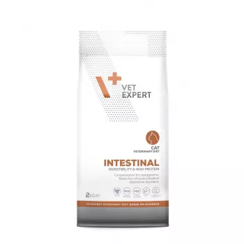 Sausā barība VETEXPERT Veterinary Diet Intestinal kaķiem, 2 kg — mājputnu gaļas, 38% proteīna, 20% tauku, bez lipekļa un sojas
