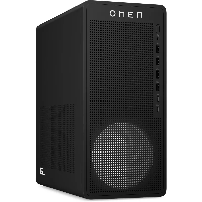 HP OMEN 16L TG03-0450ng spēļu galddators – Ryzen 5-8400F, 16 GB RAM, 512 GB SSD, RTX 5060, nOS (BX9F1EA#ABD)