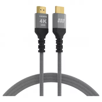 EFB Elektronik HDMI kabelis High-Speed ar Ethernet 4K60Hz pelēks - Kabelis - Digitālais/Ekrāns/Video (HDMI-20-00003)