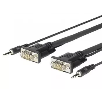 Vivolink PROVGAMCS1.8 video kabeļa adapteris 1,8 m VGA (D-Sub) + 3,5 mm, melns