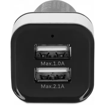 Automašīnas lādētājs TECHNISAT CARCHARGER DUAL USB CE — divi USB porti transportlīdzekļa barošanai