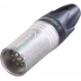 Neutrik XLR savienotājspraudnis, taisns, polu skaits: 7, sudraba krāsā NC7MXX 1 gab. (NC7MXX)