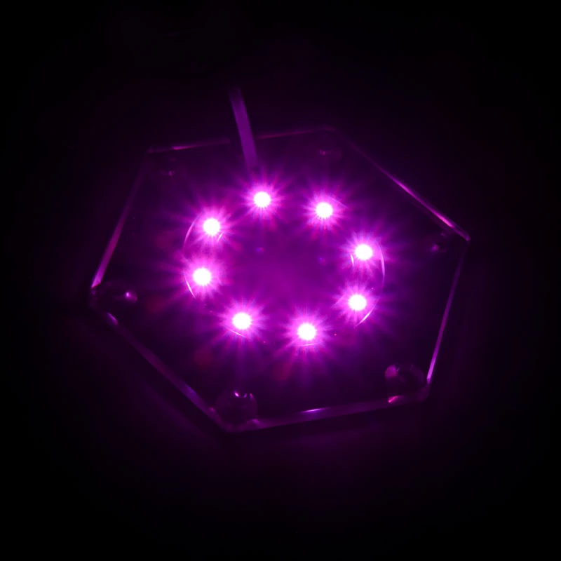 Montāžas komplekts BitsPower Hexagon BP-WTHU-RGB — akrila caurspīdīgs, 91,4×80×6,5 mm