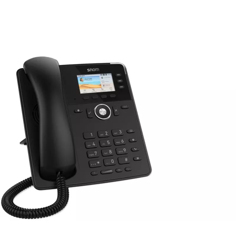 Snom D717 IP telefons, melns, 3 līnijas, TFT