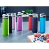 Travel mug Leifheit 03275 600 ml stainless steel, double-wall, leakproof, flip-top, handle, Melns/blue