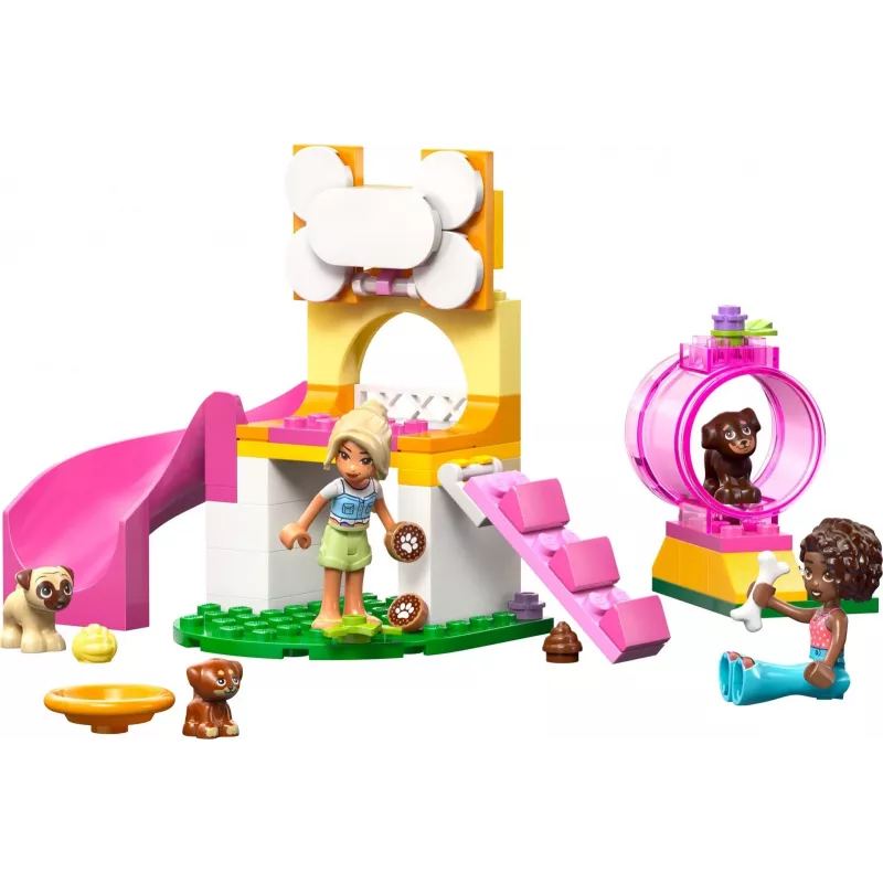 LEGO Friends Kucēnu rotaļu laukuma konstruktors 42665, 66 gab., 2 minifigūras, vecums 4+