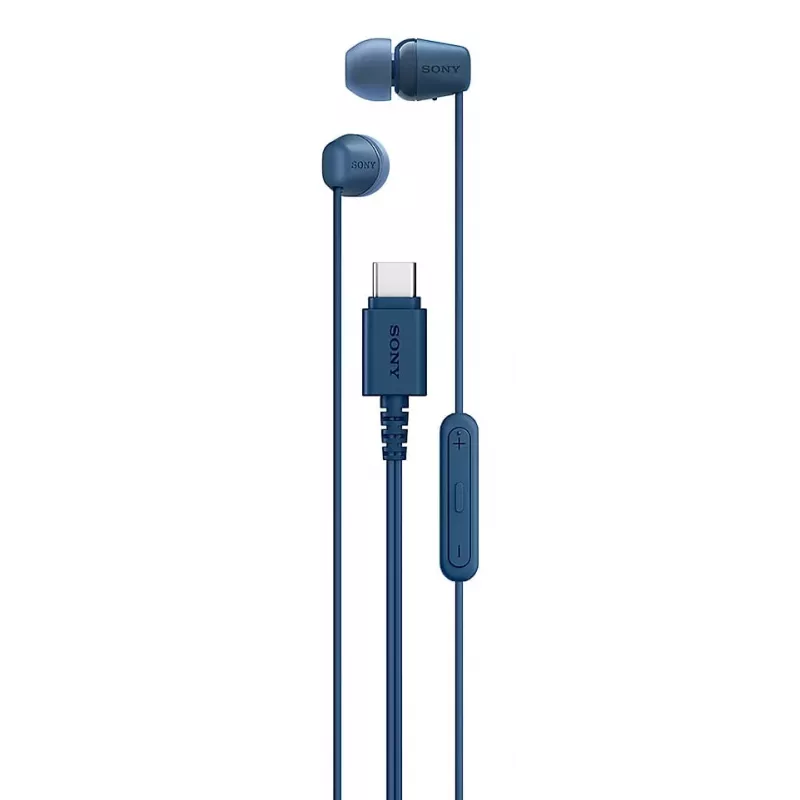 Sony IER-EX15C austiņas Vadu Ievietojamās Zvani/Mūzika USB Type-C Zilas