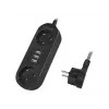 Power Extension LogiLink LPS262U 1.5m 2 AC Outlets Indoor Melns