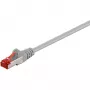 Wentronic Goobay CAT 6 komutācijas kabelis, S/FTP (PiMF), pelēks, 10 m - LSZH bezhalogēna, varš (50891)