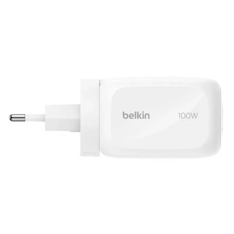Sienas lādētājs Belkin BOOSTCHARGE 100W 2C1A WCH016HQWH ar maināmu spraudni
