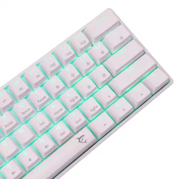Vadu mehāniskā tastatūra White Shark Shinobi-2 (GK-004211) — ASV izkārtojums, sarkanie slēdži, balta