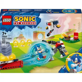 Konstruktors LEGO Sonic the Hedgehog 77001 Campfire Showdown, 177 daļas, 1 minifigūriņa, vecums 7+