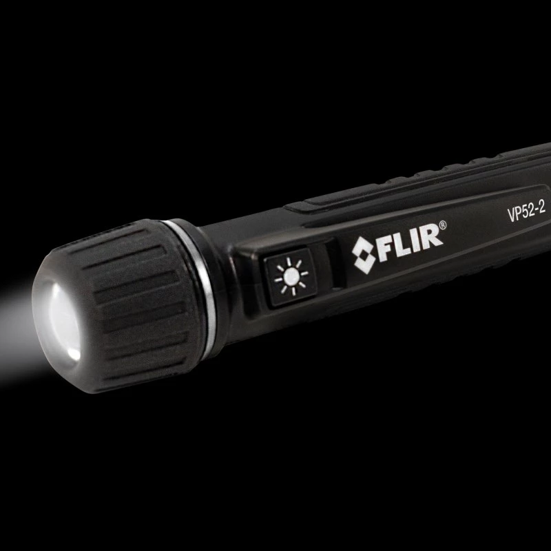 FLIR VP52-2 bezkontakta sprieguma testeris CAT IV 1000 V LED, vibrācija, akustisks Kabatas Melns