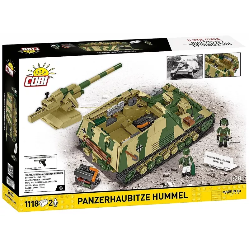 Konstruktora komplekts Cobi Panzehaubitze Hummel 1118 detaļu modelis