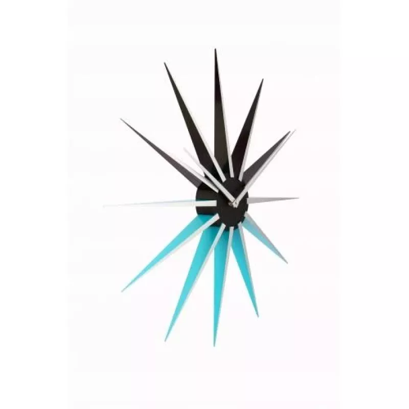 NeXtime klok 3051bl Nova, Ø50 cm, sienas, melns/zils