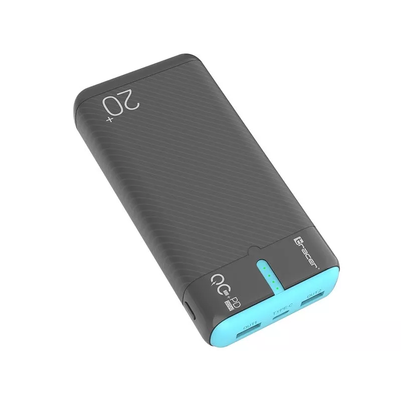 Tracer EnerGen 20000 mAh Melns, Zils