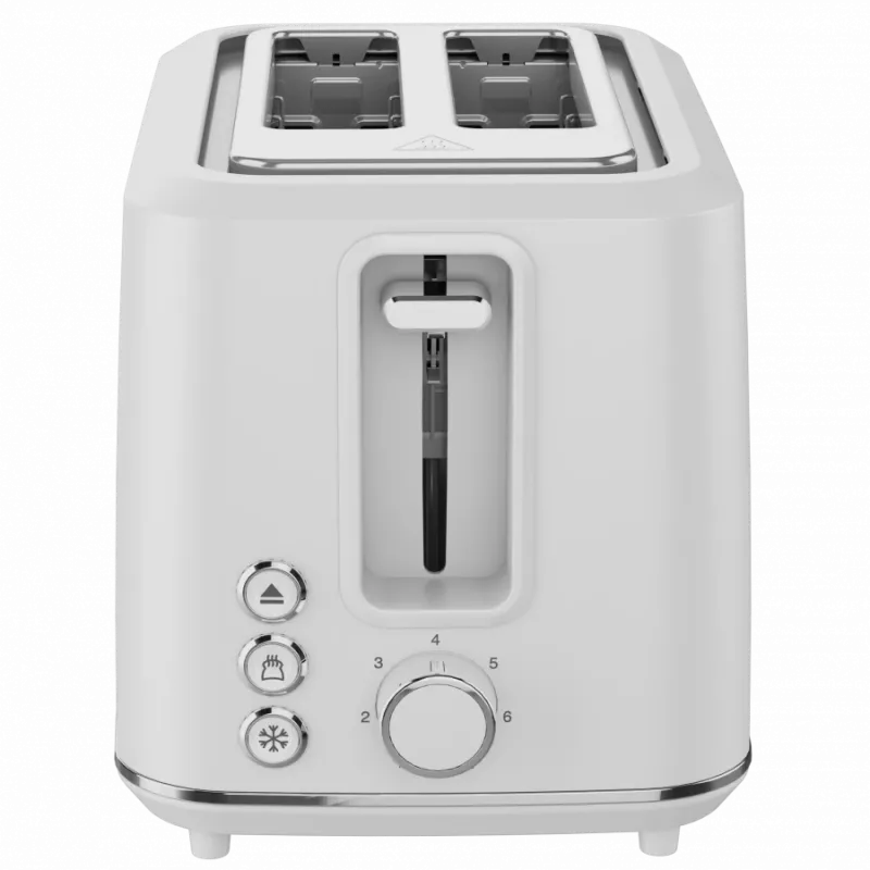 Elektriskais tosteris, balts, 220-240V, 50-60Hz, 920-1080W, 2 sloti, 3 režīmi, 7 grauzdēšanas līmeņi