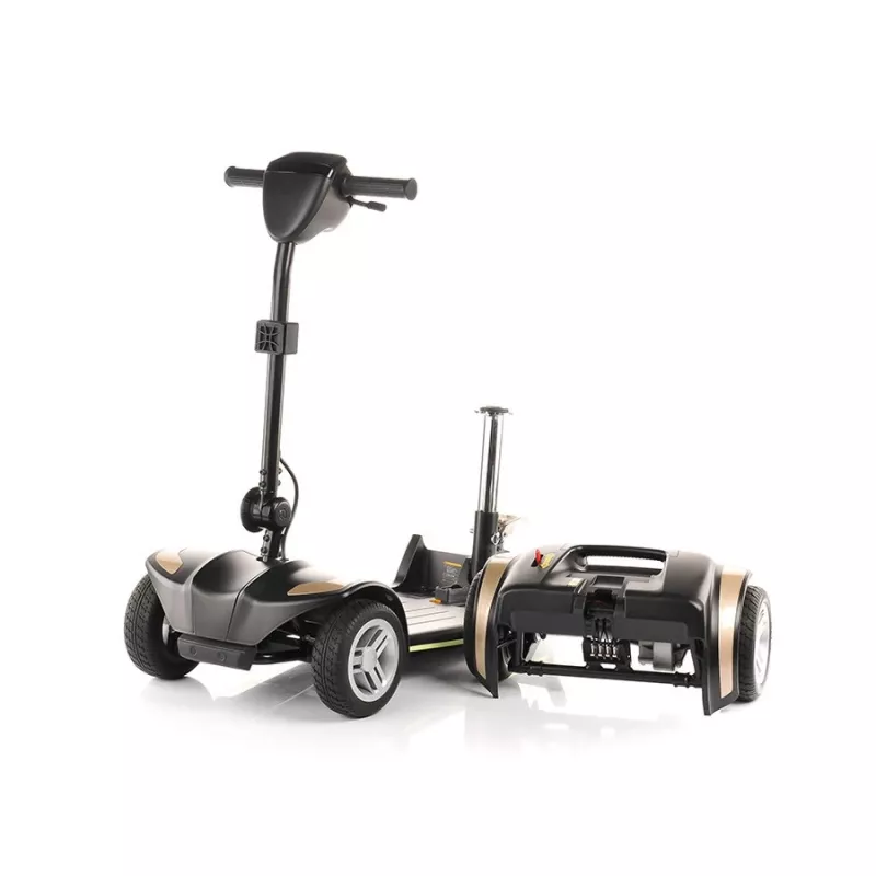 Salokāms elektriskais pārvietošanās skrejritenis VITEA CARE MINI II — 270 W motors, 12 Ah baterija, maks. ātrums 6 km/h, slodze 136 kg, noņemama baterija