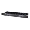 APC NetShelter kabelis Management, Horizontāls kabeļu pārvaldnieks, 1U, vienpusējs ar vāku, melns, 482.6 x 44.45 x 165.1 mm