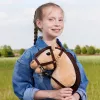 Rotaļu zirgs uz kociņa HOPPIHORSE Hobby Horse A4 bēšs