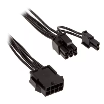 Strāvas vads Kolink PCIe 8-pin uz ATX/EPS 8-pin 0,35 m melns