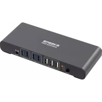 SpeaKa Professional SP-KVM-2P4K KVM slēdzis pelēks (matēts) (SP-13773904)