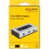 DeLOCK 87667 USB 3.0 2-portu divvirzienu koplietošanas slēdzis