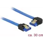 SATA kabelis DeLOCK 84984 0,3 m SATA 7-pin melns zils