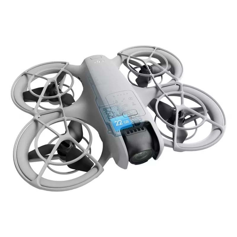 DJI Neo Fly More Combo (DJI-RC-N3) viegls 135 g drons ar 4K Ultra HD kameru, līdz 18 minūtēm lidojuma laika ar 1 uzlādi, 3x baterijas, tālvadības pults