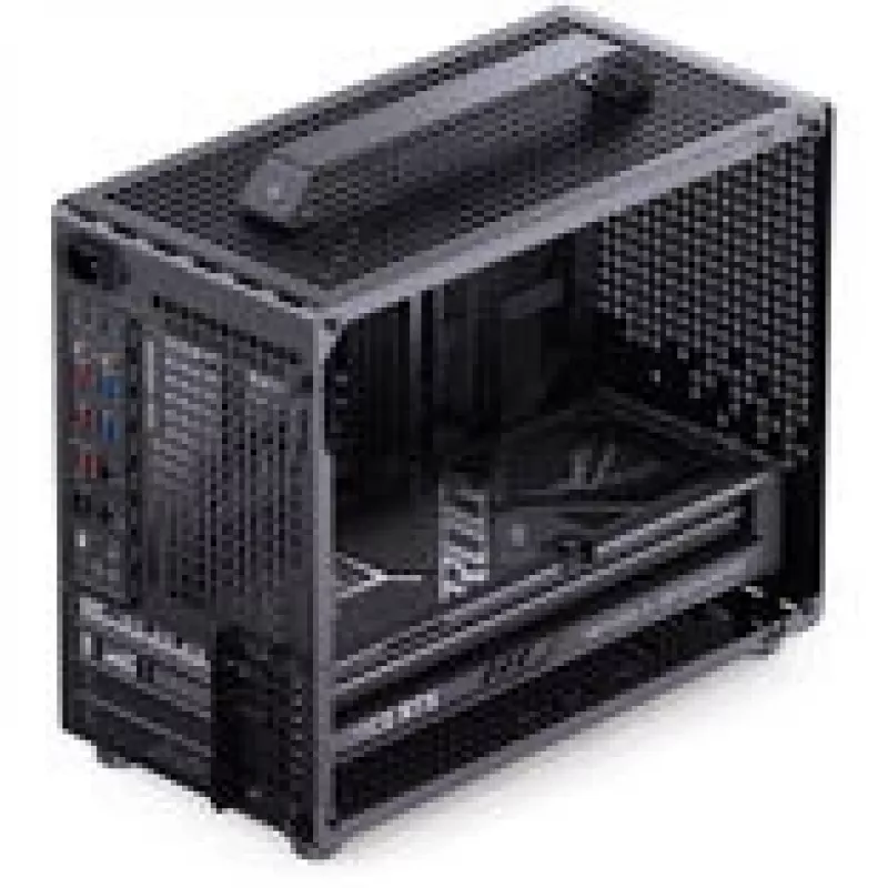 Datora korpuss Jonsplus Z20 Mesh Mini Tower Micro-ATX melns