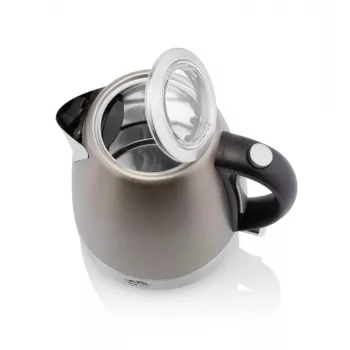 Elektriskā tējkanna ETA 1,2 L 2100 W, nerūsējošā tērauda korpuss, pelēka