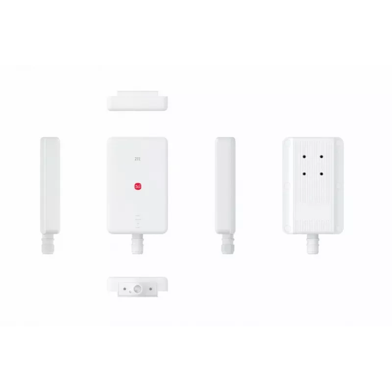 Maršrutētājs ZTE G5 Max Dual Band Wi‑Fi 802.11ac — 5G, Dual SIM, 1x 2.5GbE, USB‑C, 48V, balts