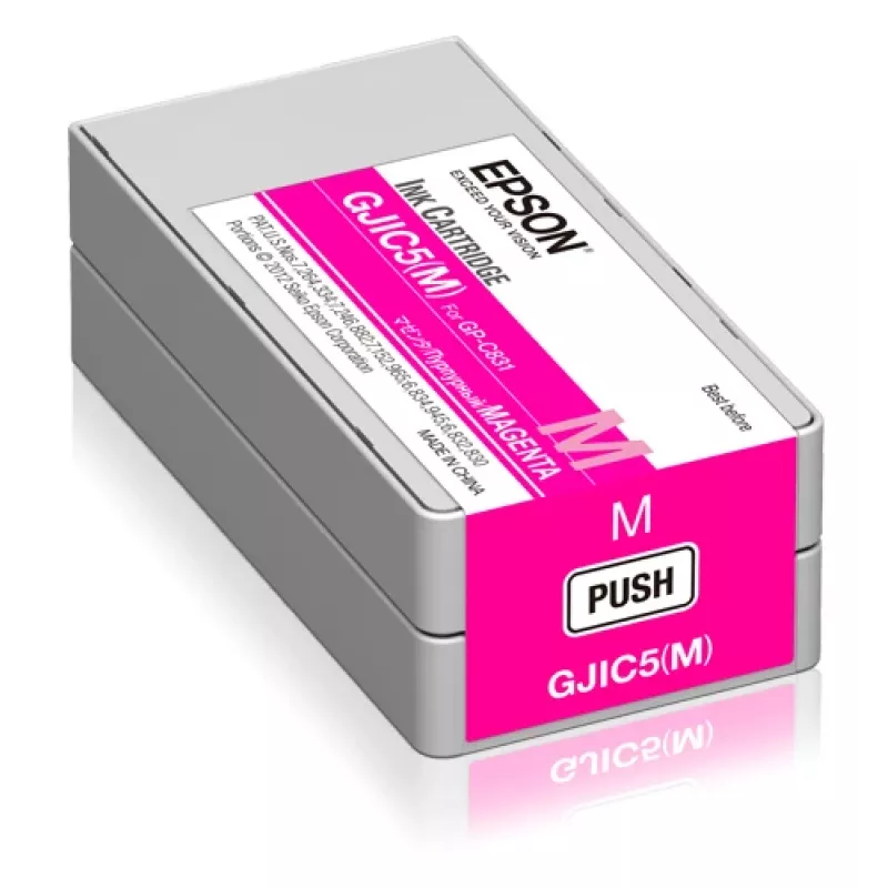Epson GJIC5(M): tintes kasetne ColorWorks C831 (fuksīna) (MOQ=10)