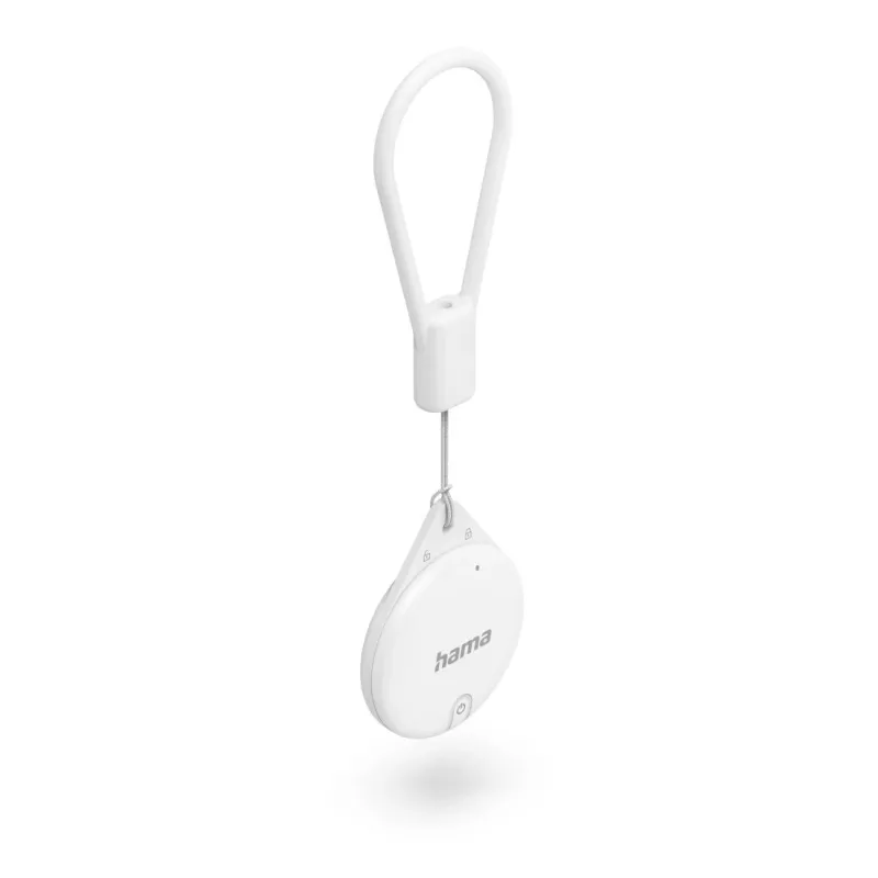 HAMA Item Finder 00185815 Bluetooth Apple Find My lietotnei, balts — izsekotājs personisko priekšmetu atrašanai