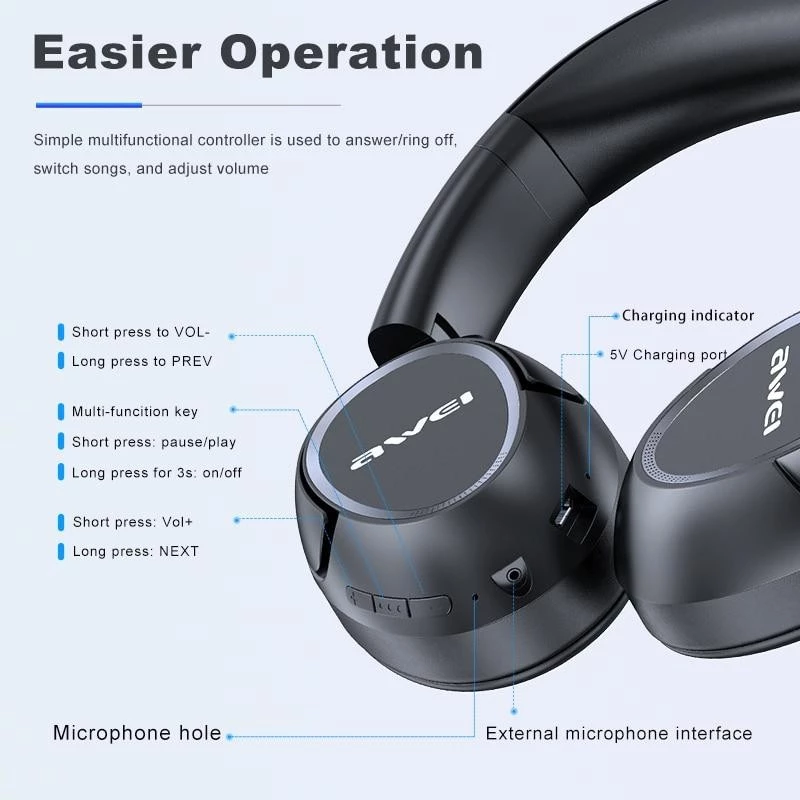 Bluetooth austiņas Awei A770BL