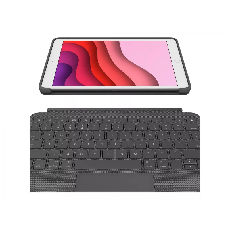 Logitech Combo Touch tastatūra QWERTZ vācu Smart Connector grafīts
