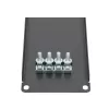 Rack blanking panel Extralink Front Blank Panel 2U 19 inch Melns, steel housing