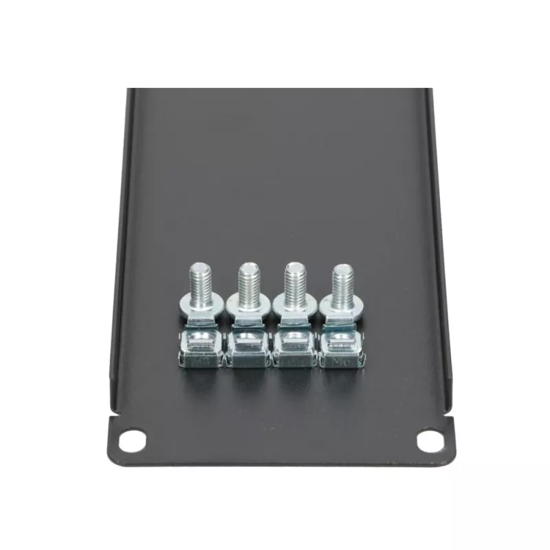 Rack blanking panel Extralink Front Blank Panel 2U 19 inch Melns, steel housing
