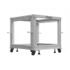 Rack 19 9U 600x600-1100 adj. gray