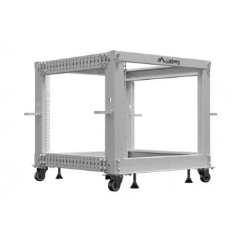 Rack 19 9U 600x600-1100 adj. gray