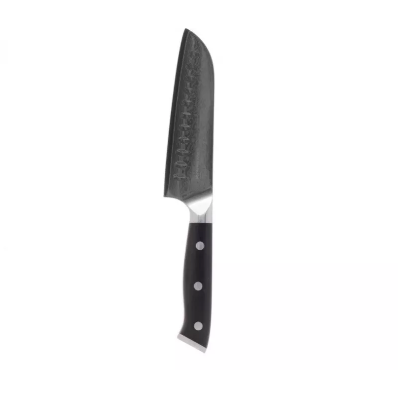 Kohersen Elegance Ebony Wood Santoku nazis Damaskas tērauds 12,7 cm