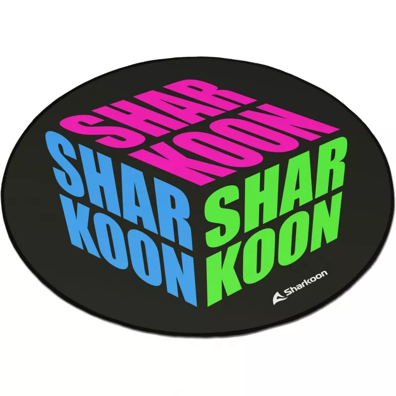 Krēsla paklājiņš Sharkoon SKILLER SFM11 Cube zils zaļš rozā poliesteris 1200x1200x5mm