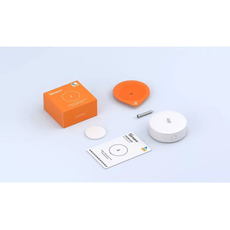 Iekštelpu temperatūras un mitruma sensors Sonoff SNZB-02P bezvadu, darbināms ar baterijām