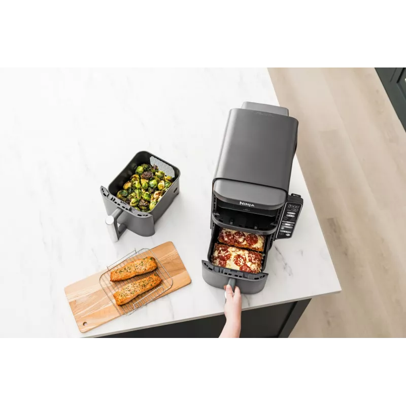 Ninja Double Stack XL Air Fryer 2 nodalījumi ar temperatūras zondi SmartCook 9,5 L SL451EU