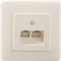 Kontaktligzda RJ-45 Rutenbeck 13011240 Balta